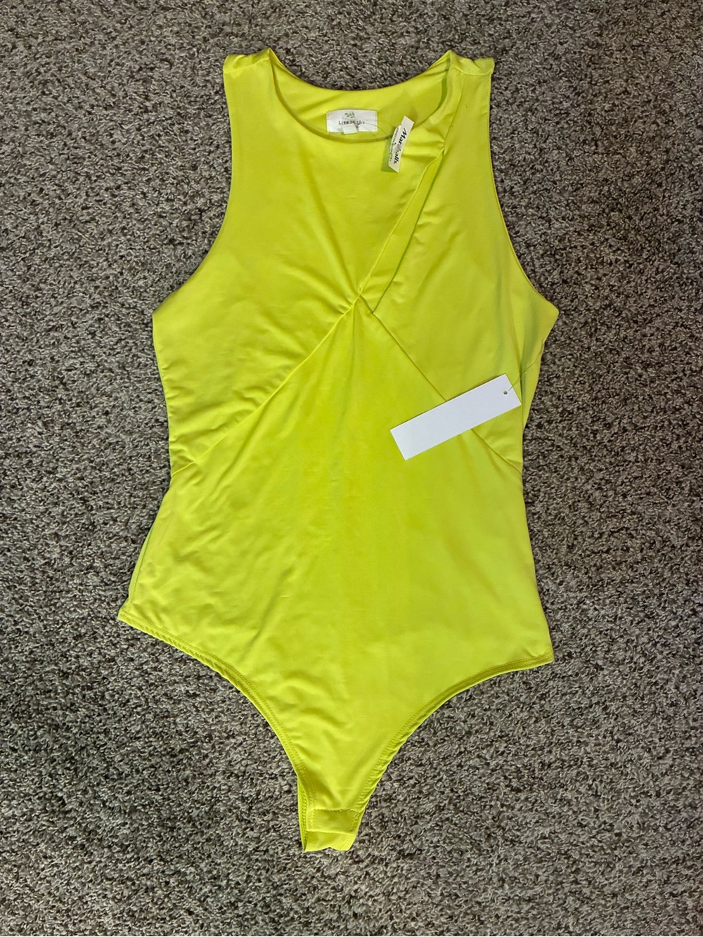 🎉 4/$25 NWT Live in the Moment Brand Neon One-Piece Bodysuit